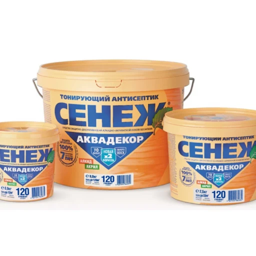 Антисептик СЕНЕЖ АКВАДЕКОР X2-112 (графит) 2.5кг